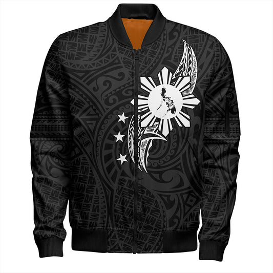 Philippines Filipinos Bomber Jacket Tribal Tattoo Art