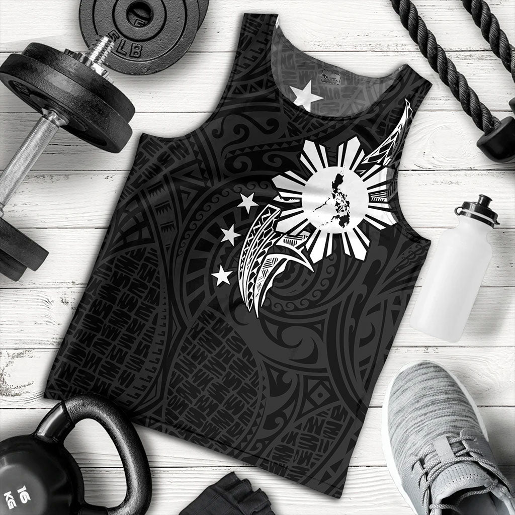 Philippines Filipinos Tank Top Tribal Tattoo Art Style