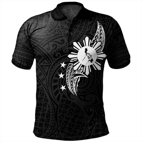 Philippines Filipinos Polo Shirt Tribal Tattoo Art Style