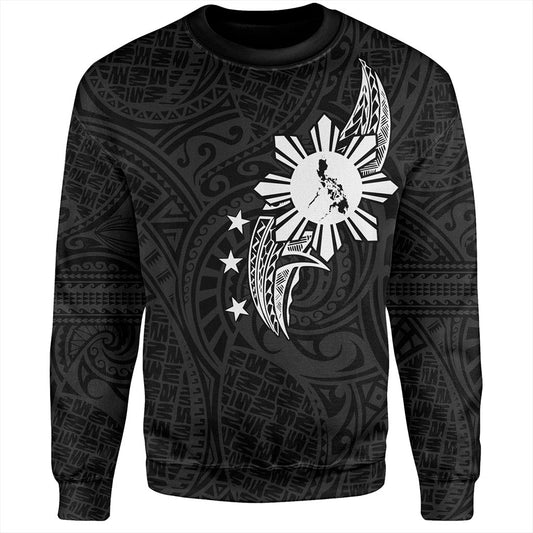 Philippines Filipinos Sweatshirt Tribal Tattoo Art Style
