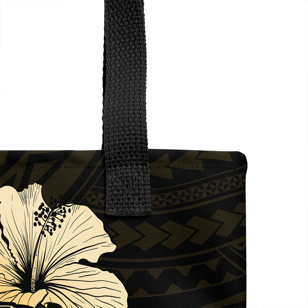 Hawaii Tote Bag Turtle Mix Hibiscus