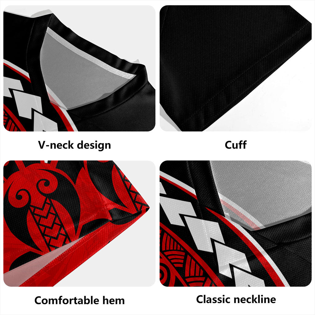 Austral Islands Rugby Jersey Turtle Polynesian Tribal Coat Of Arms