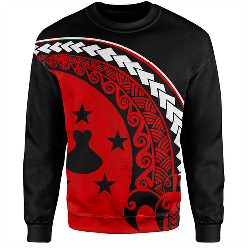 Austral Islands Sweatshirt Turtle Polynesian Tribal Coat Of Arms