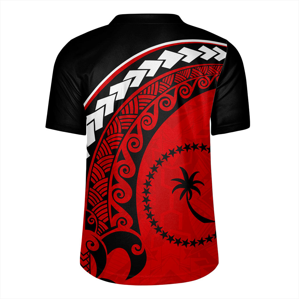Chuuk State Rugby Jersey Turtle Polynesian Tribal Coat Of Arms