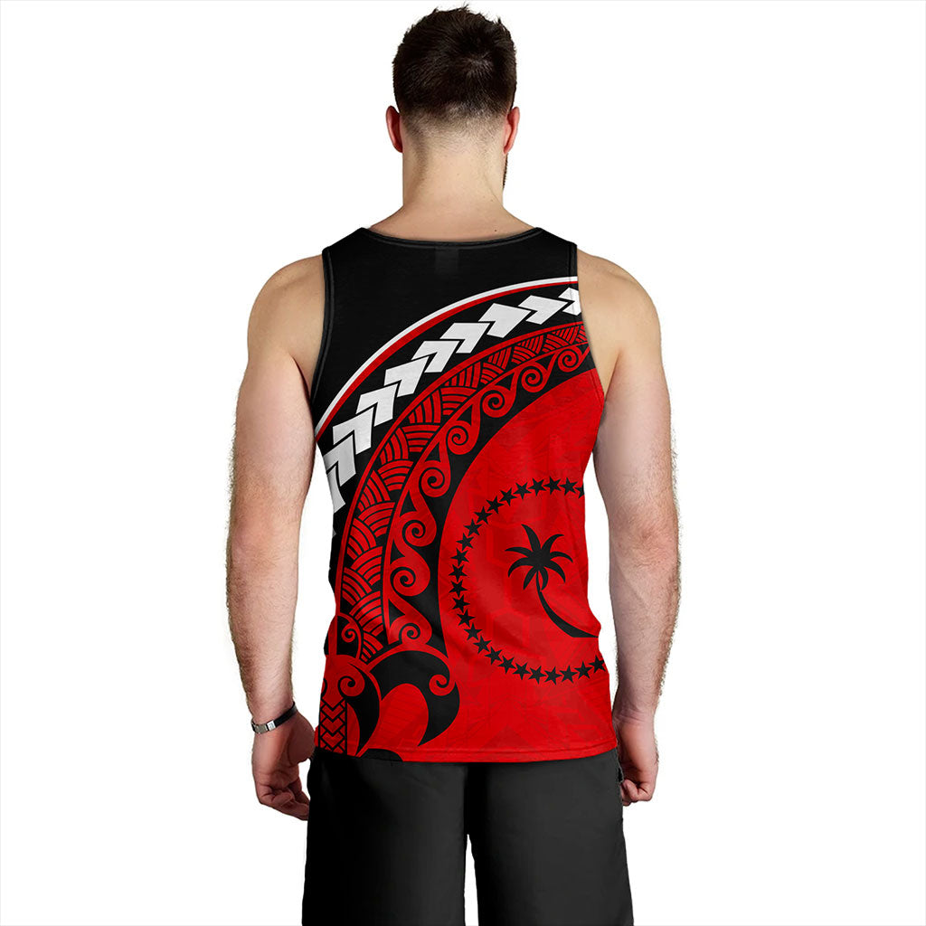 Chuuk State Tank Top Turtle Polynesian Tribal Coat Of Arms