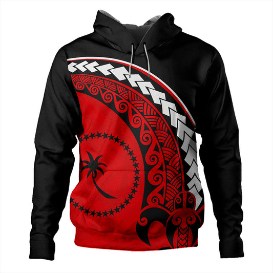 Chuuk State Hoodie Turtle Polynesian Tribal Coat Of Arms