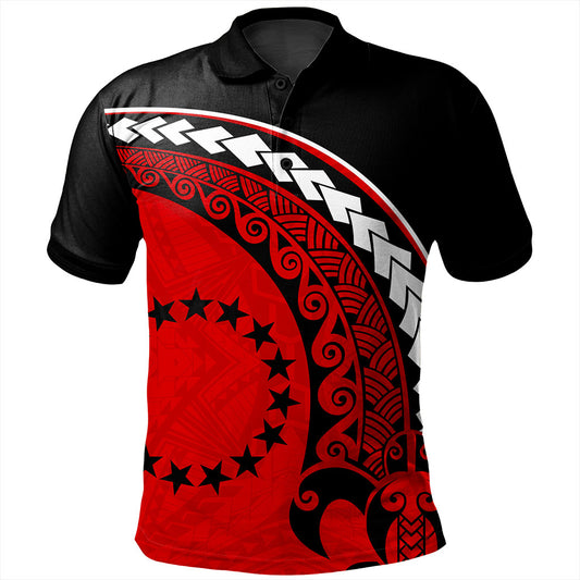 Cook Islands Polo Shirt Turtle Polynesian Tribal Coat Of Arms