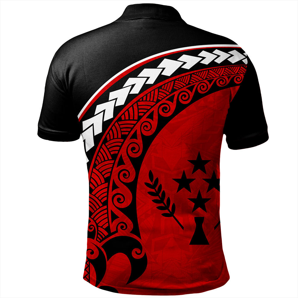 Kosrae Polo Shirt Turtle Polynesian Tribal Coat Of Arms