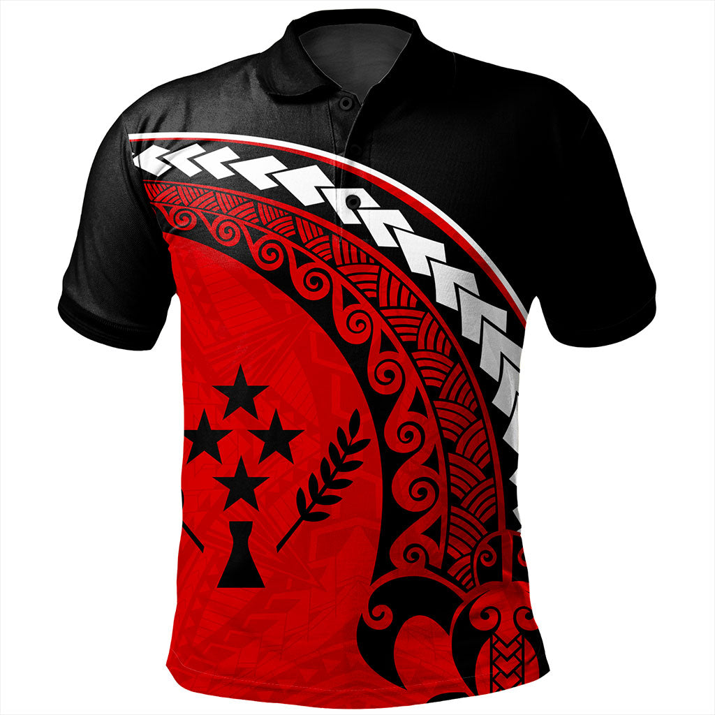 Kosrae Polo Shirt Turtle Polynesian Tribal Coat Of Arms