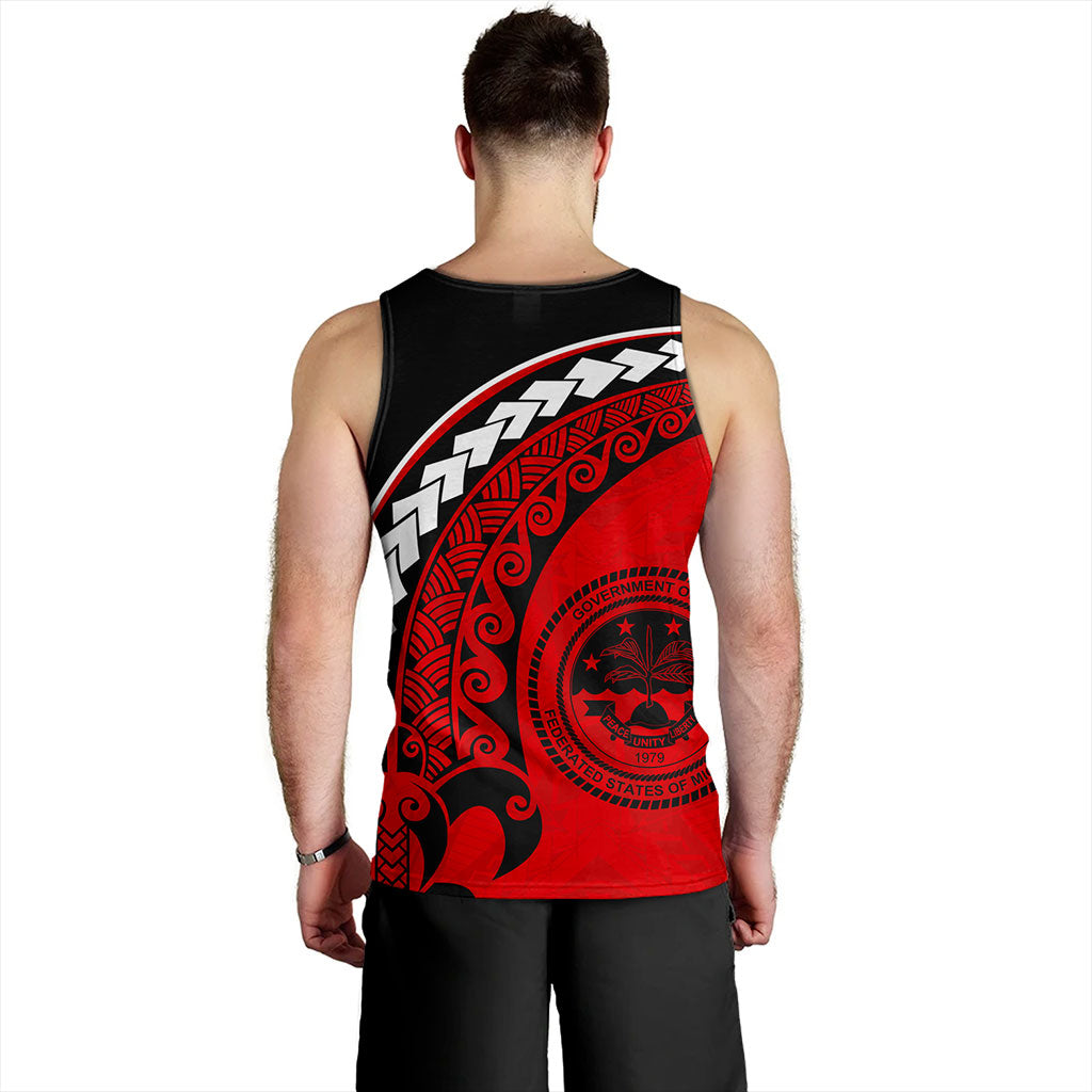 Federated States Of Micronesia Tank Top Turtle Polynesian Tribal Coat Of Arms