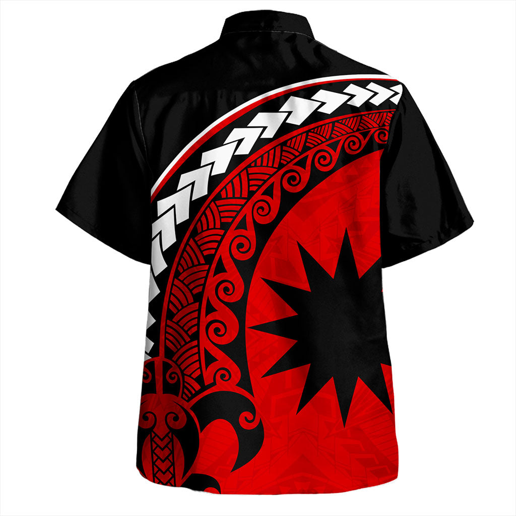 Nauru Hawaiian Shirt Turtle Polynesian Tribal Coat Of Arms