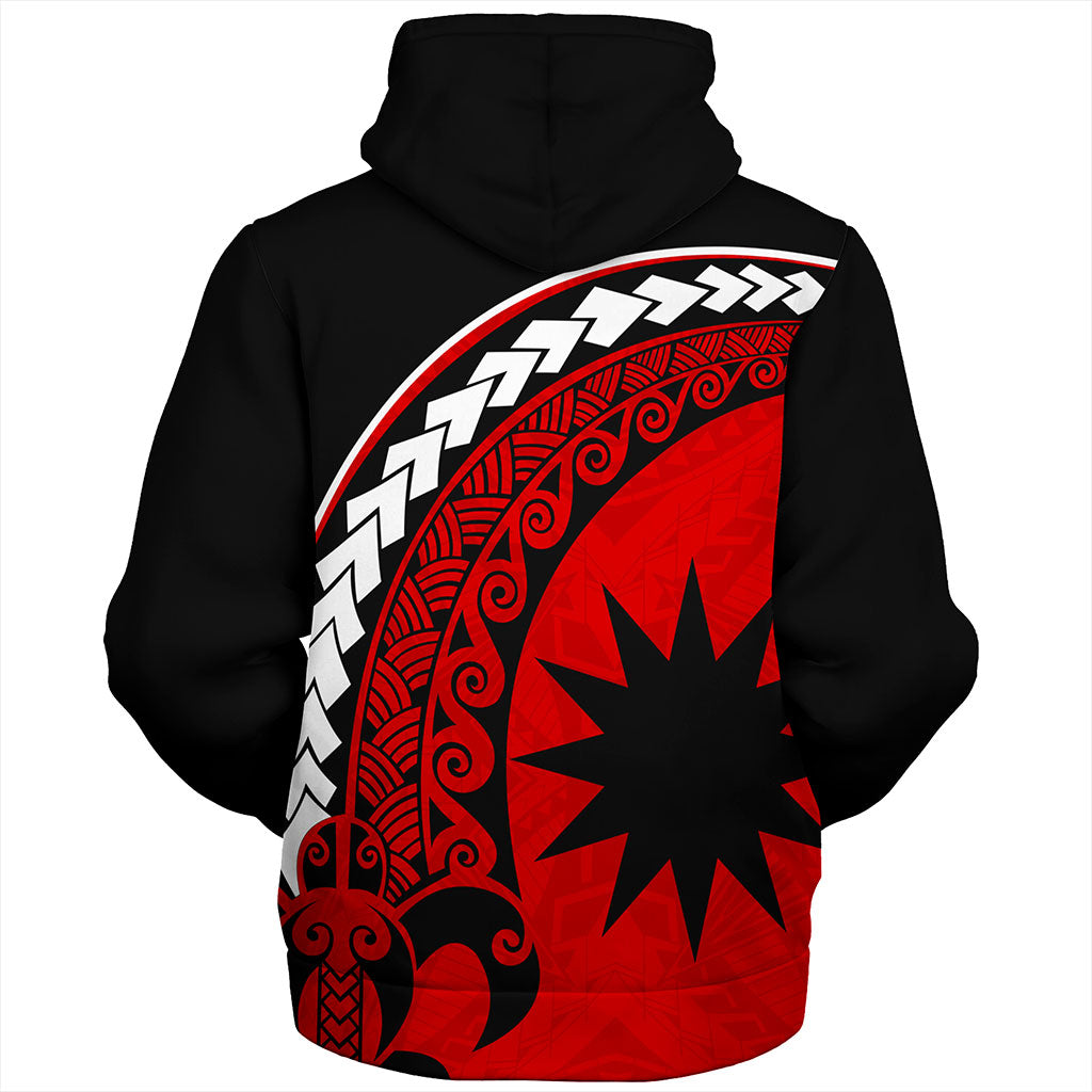 Nauru Sherpa Hoodie Turtle Polynesian Tribal Coat Of Arms