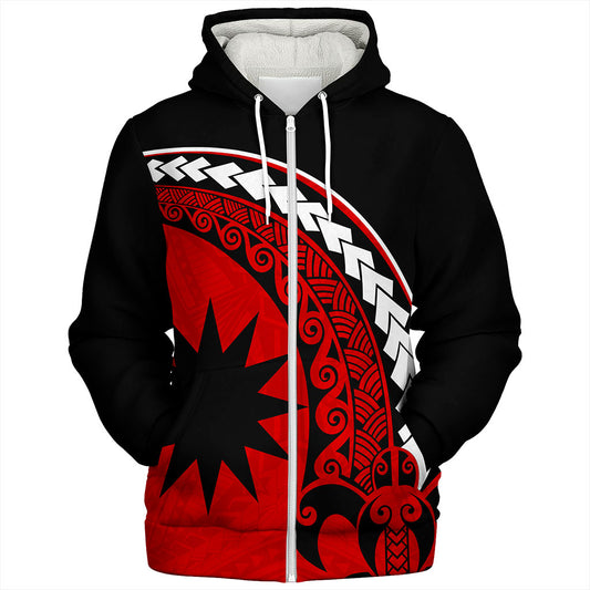 Nauru Sherpa Hoodie Turtle Polynesian Tribal Coat Of Arms