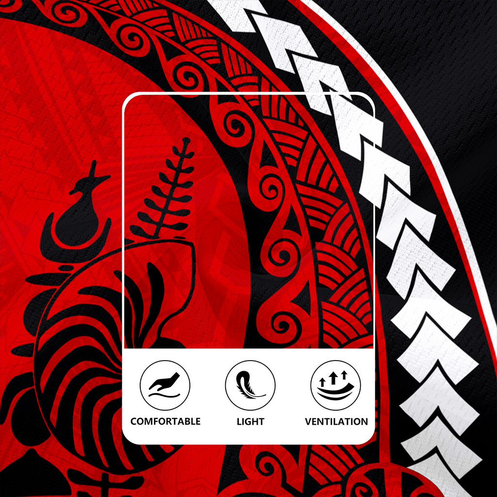 New Caledonia Rugby Jersey Turtle Polynesian Tribal Coat Of Arms