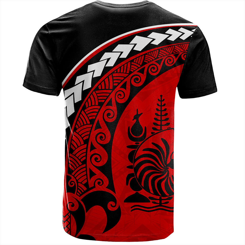 New Caledonia T-Shirt Turtle Polynesian Tribal Coat Of Arms