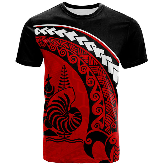 New Caledonia T-Shirt Turtle Polynesian Tribal Coat Of Arms