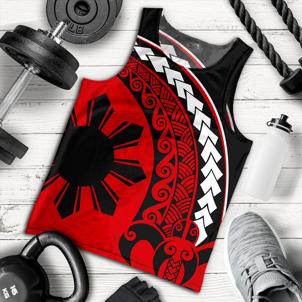 Philippines Filipinos Tank Top Turtle Polynesian Tribal Coat Of Arms