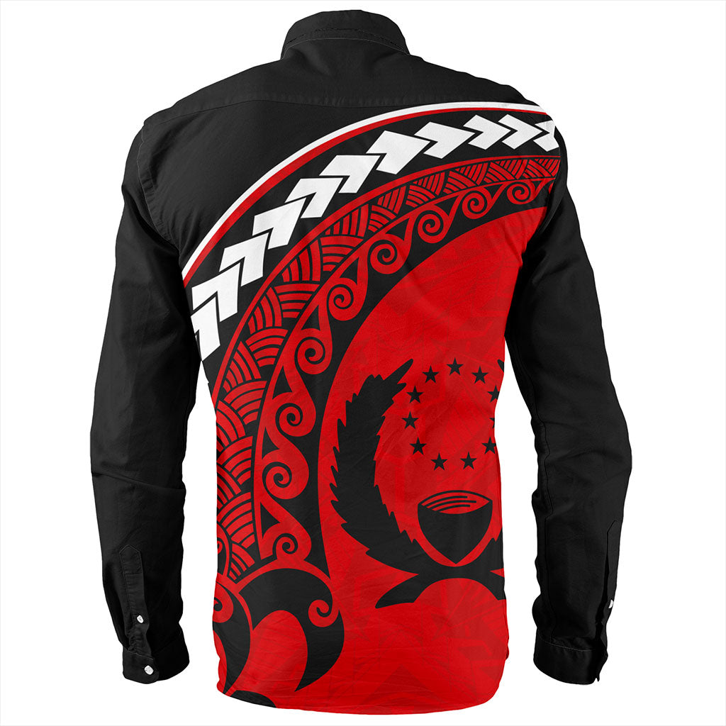 Pohnpei State Long Sleeve Shirt Turtle Polynesian Tribal Coat Of Arms