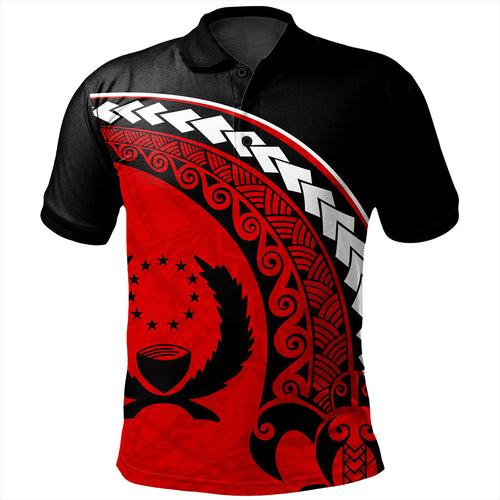 Pohnpei State Polo Shirt Turtle Polynesian Tribal Coat Of Arms
