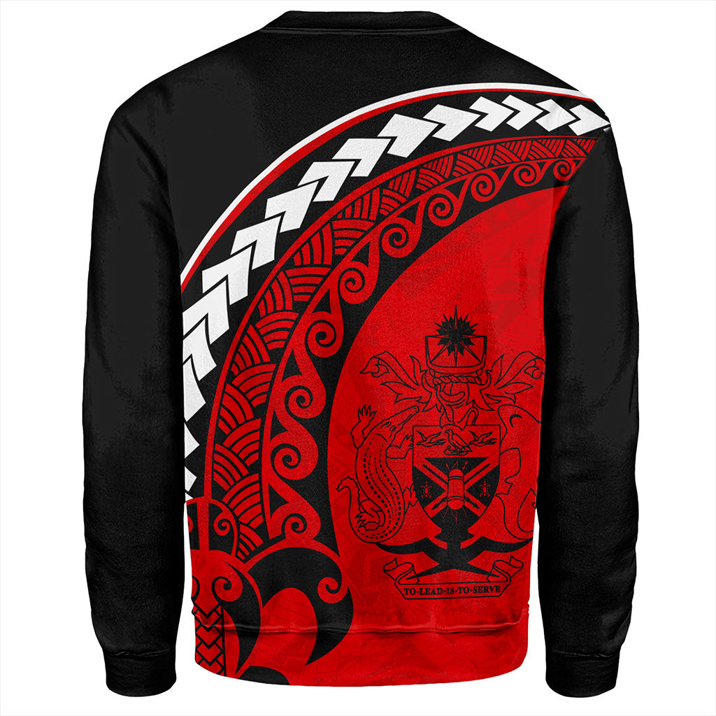 Solomon Islands Sweatshirt Turtle Polynesian Tribal Coat Of Arms