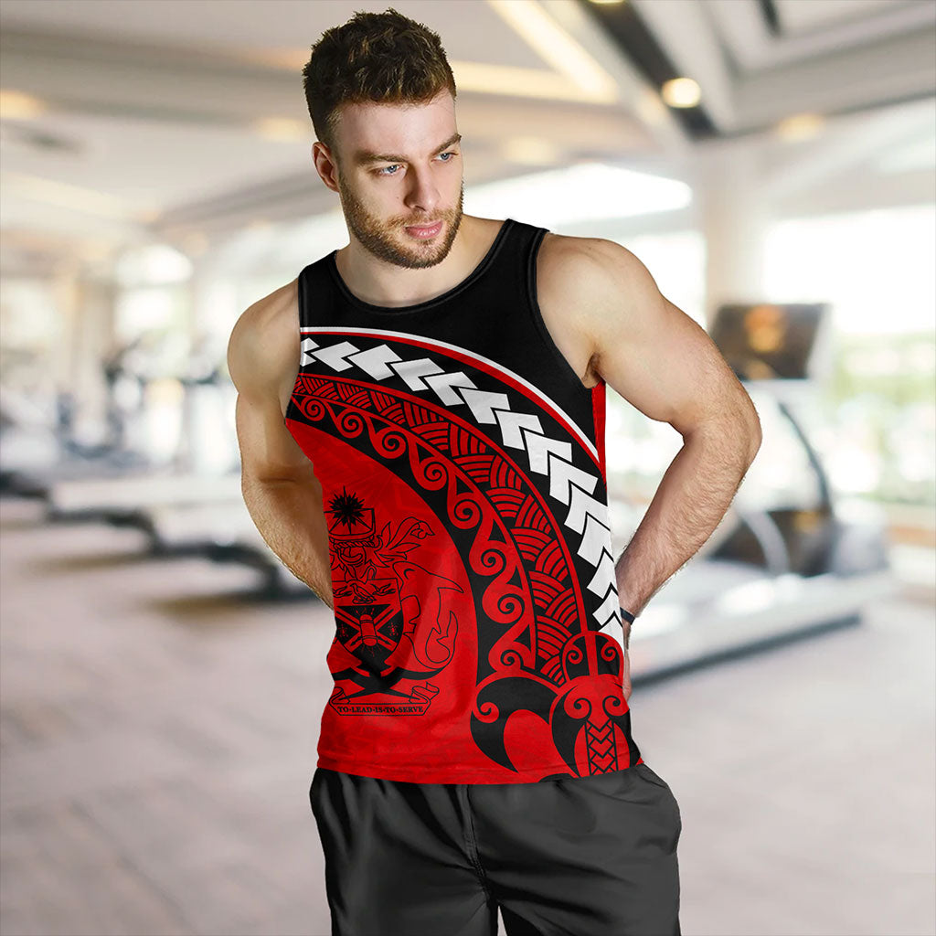 Solomon Islands Tank Top Turtle Polynesian Tribal Coat Of Arms
