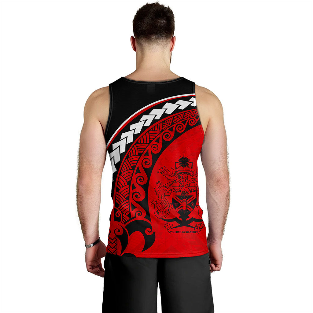 Solomon Islands Tank Top Turtle Polynesian Tribal Coat Of Arms