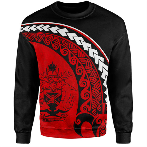 Solomon Islands Sweatshirt Turtle Polynesian Tribal Coat Of Arms