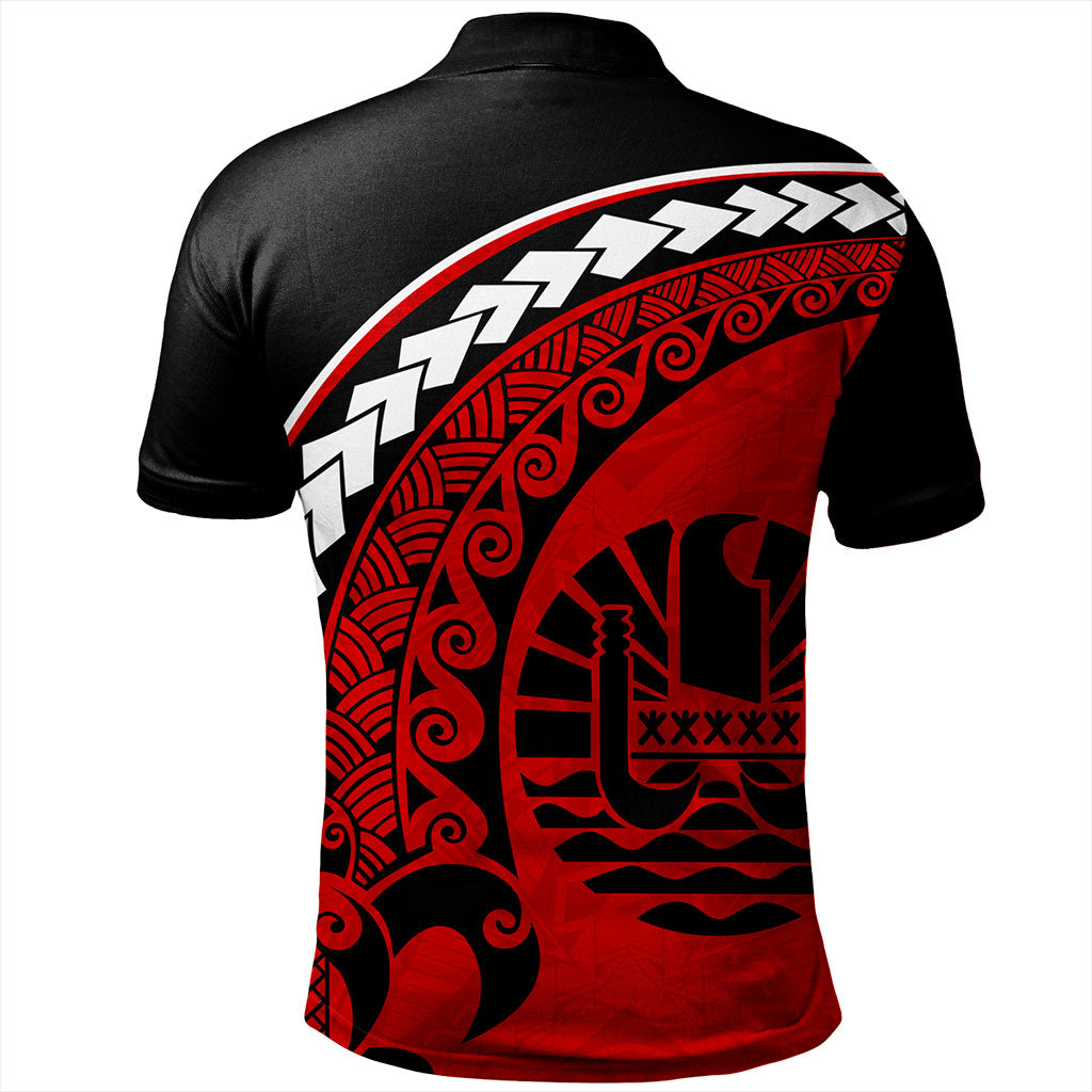 Tahiti Polo Shirt Turtle Polynesian Tribal Coat Of Arms