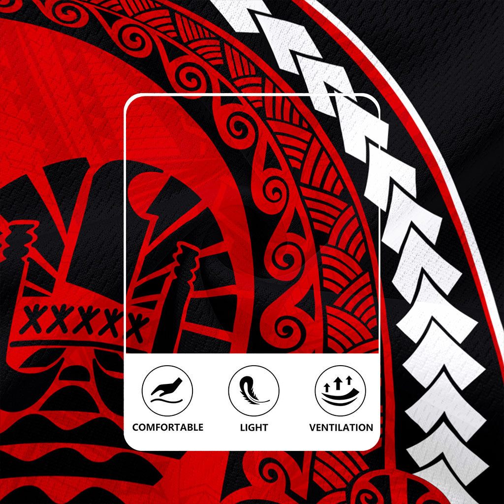 Tahiti Rugby Jersey Turtle Polynesian Tribal Coat Of Arms
