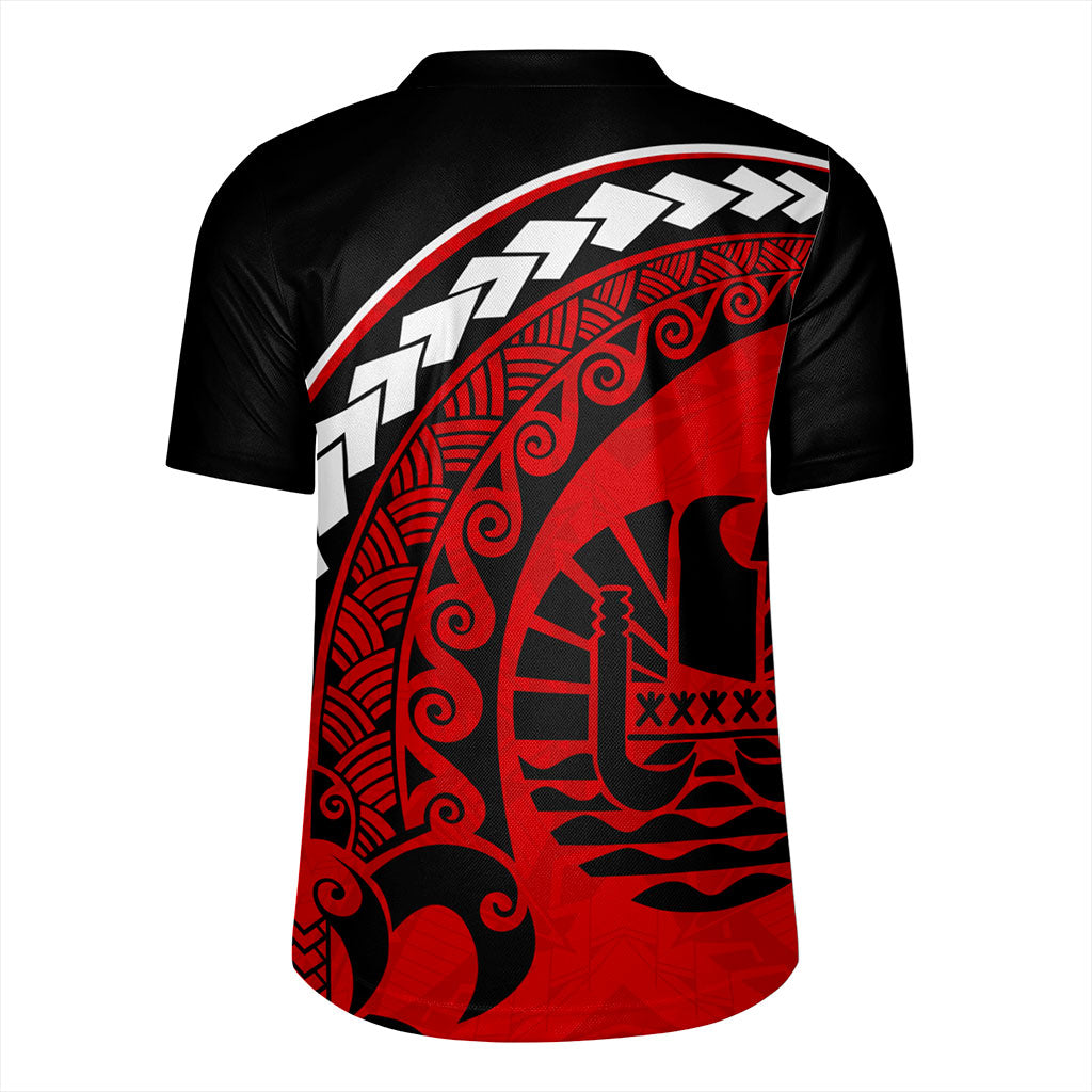 Tahiti Rugby Jersey Turtle Polynesian Tribal Coat Of Arms