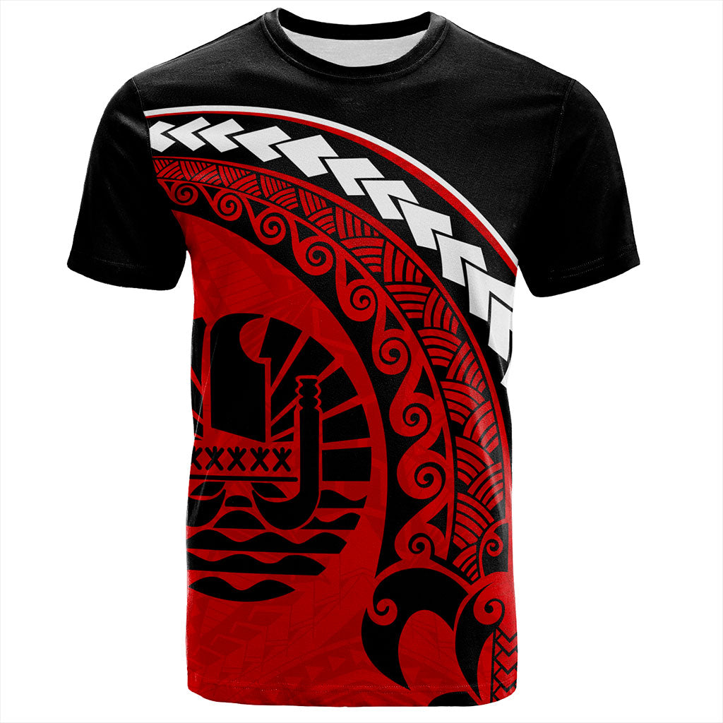 Tahiti T-Shirt Turtle Polynesian Tribal Coat Of Arms