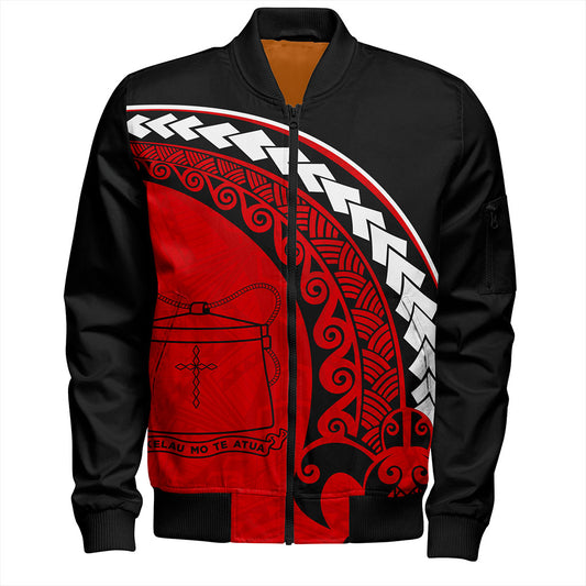 Tokelau Bomber Jacket Turtle Polynesian Tribal Coat Of Arms