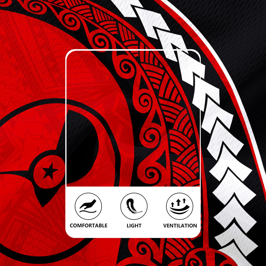 Yap State Rugby Jersey Turtle Polynesian Tribal Coat Of Arms