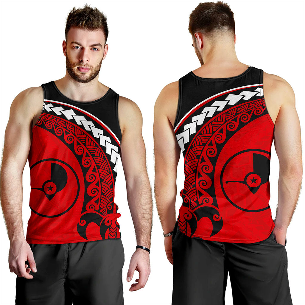 Yap State Tank Top Turtle Polynesian Tribal Coat Of Arms