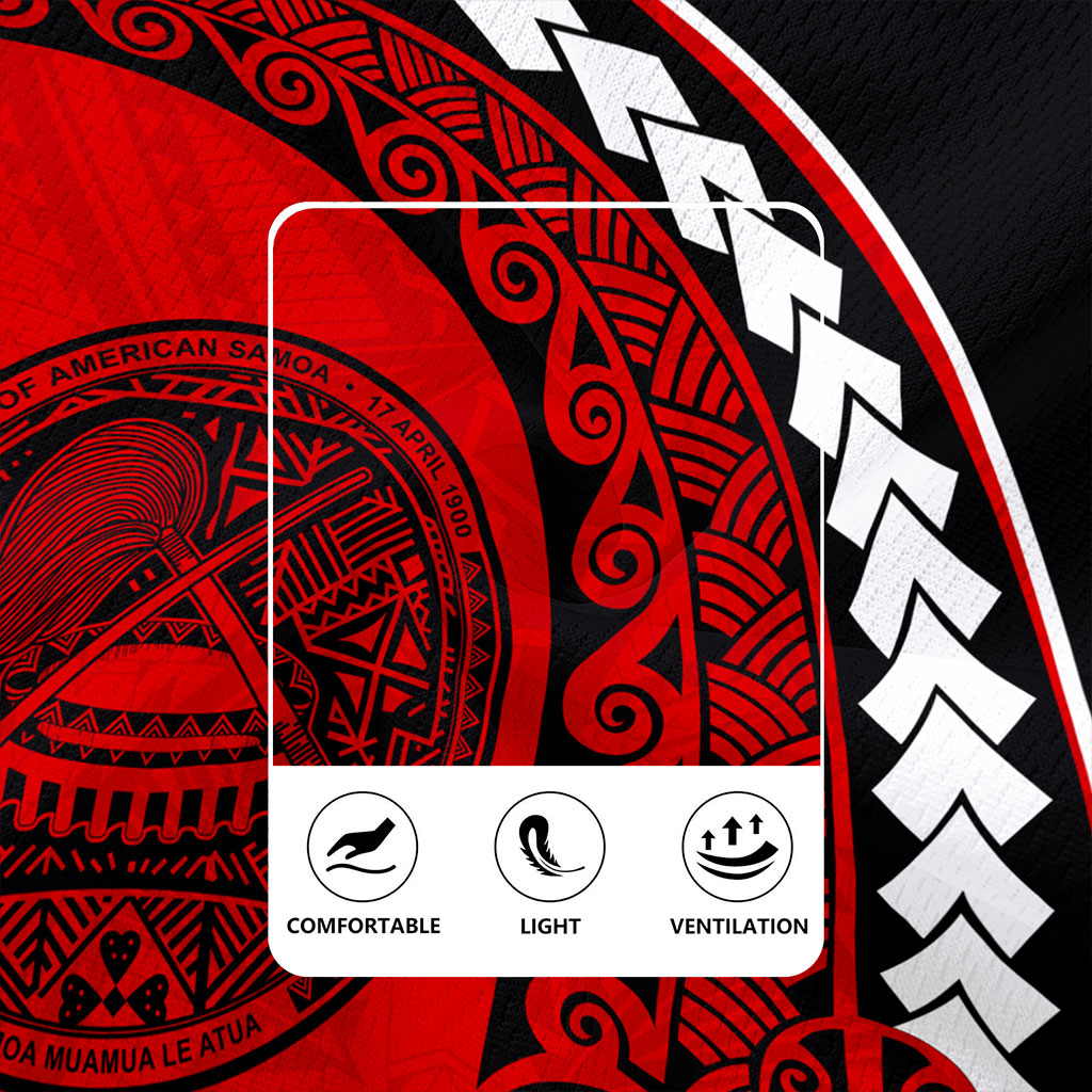 American Samoa Rugby Jersey Turtle Polynesian Tribal Coat Of Arms