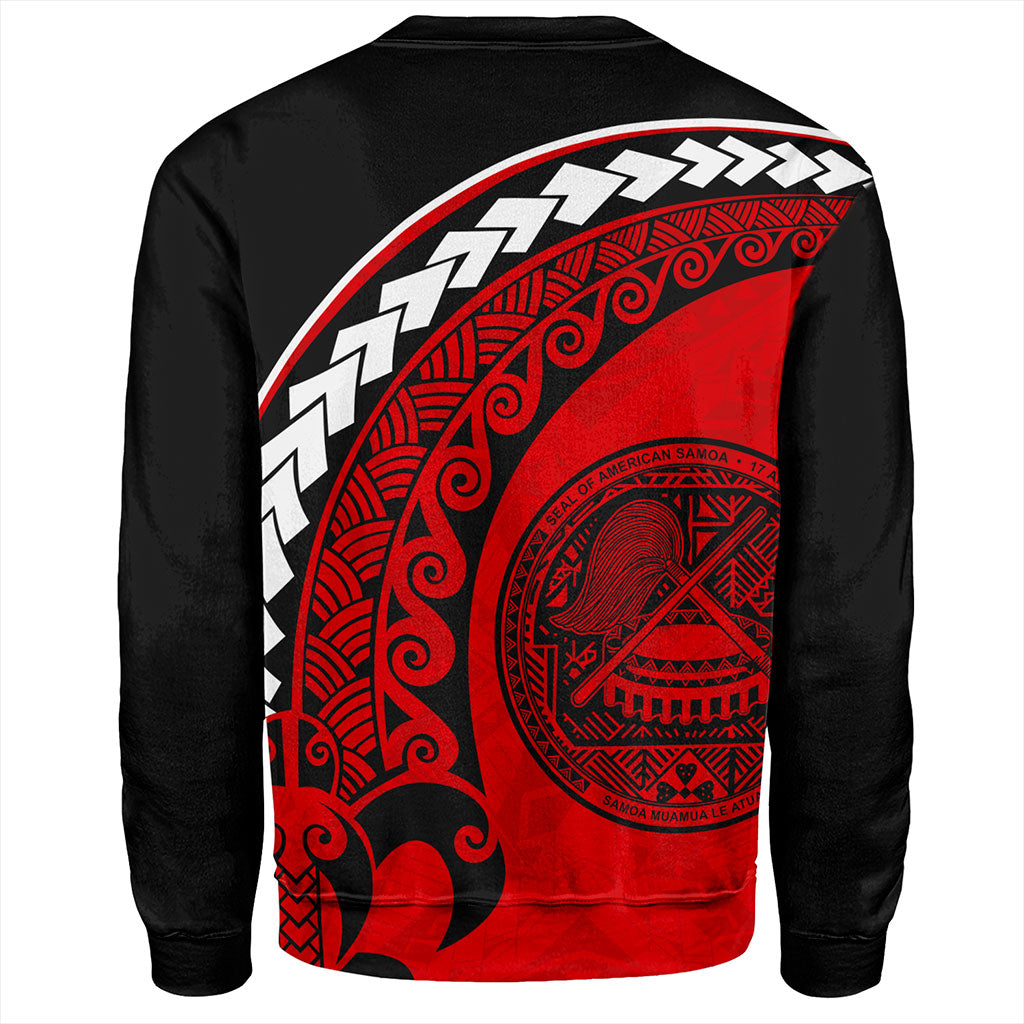 American Samoa Sweatshirt Turtle Polynesian Tribal Coat Of Arms