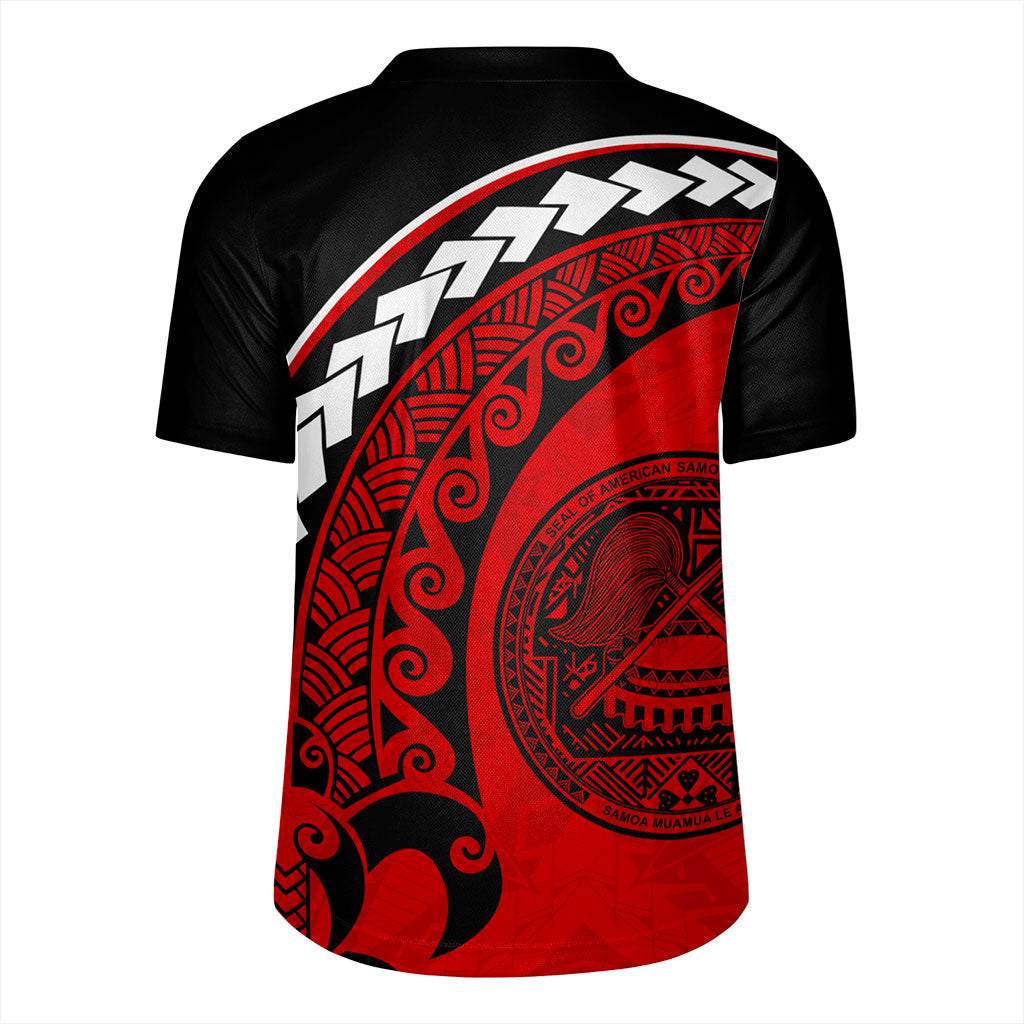 American Samoa Rugby Jersey Turtle Polynesian Tribal Coat Of Arms