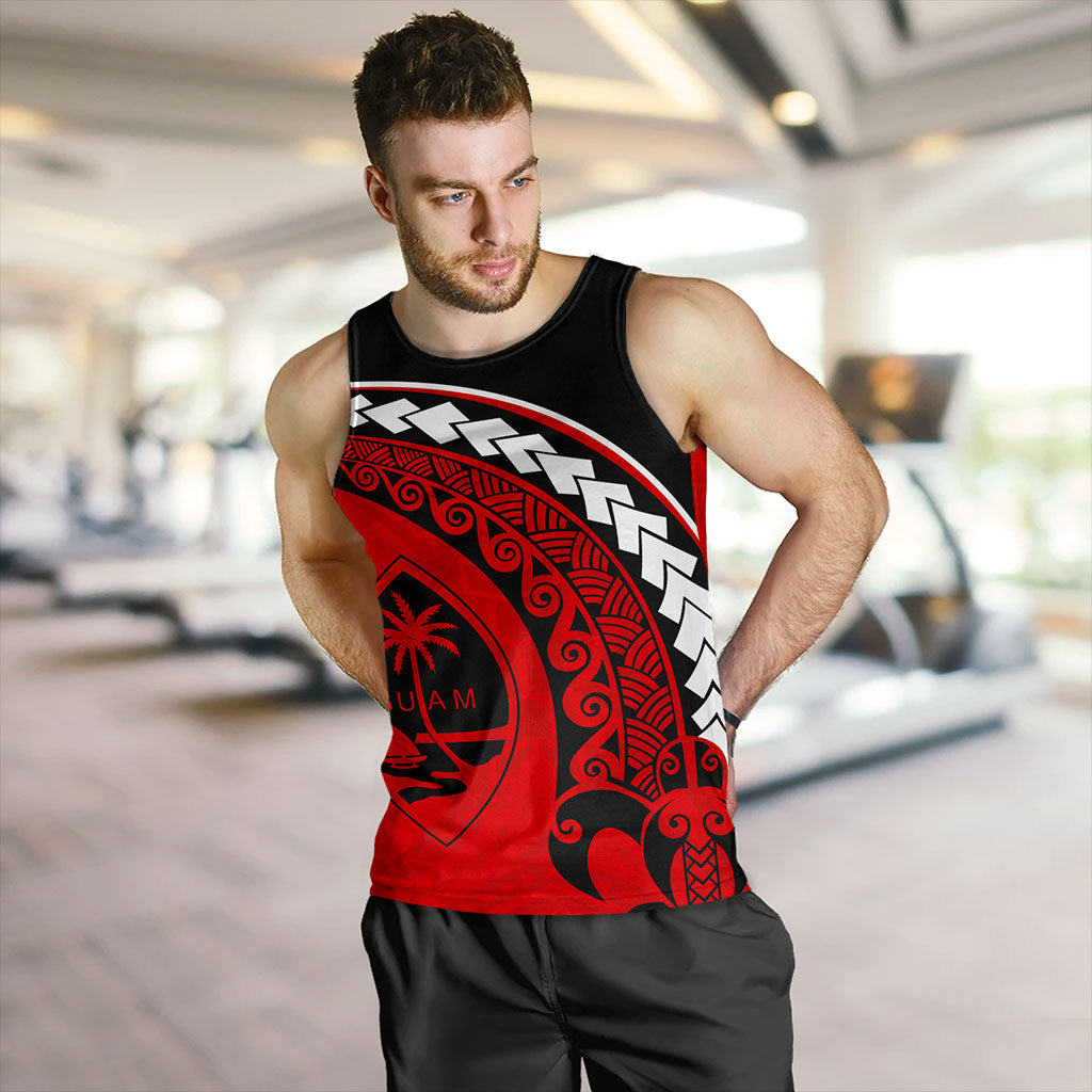 Guam Tank Top Turtle Polynesian Tribal Coat Of Arms
