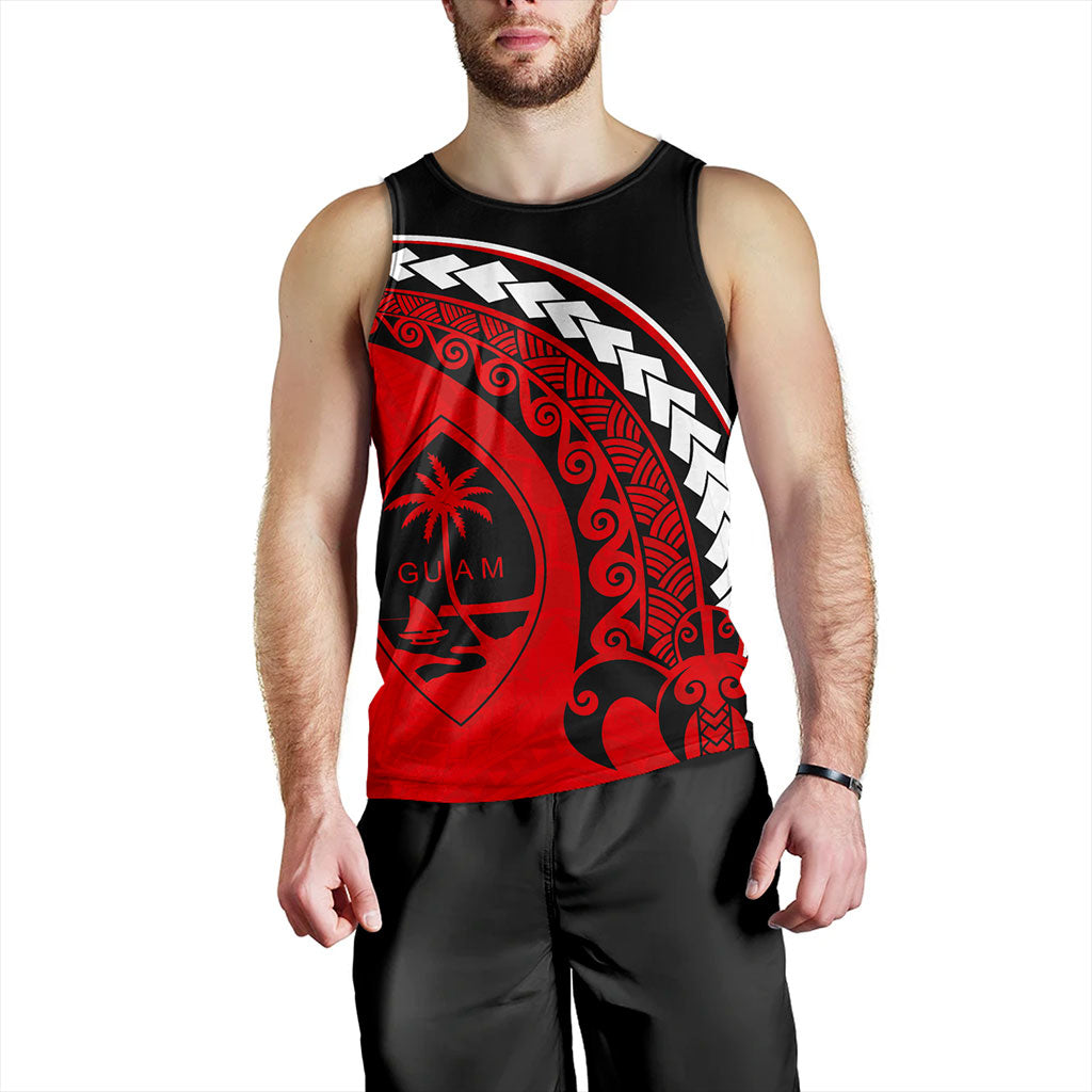 Guam Tank Top Turtle Polynesian Tribal Coat Of Arms
