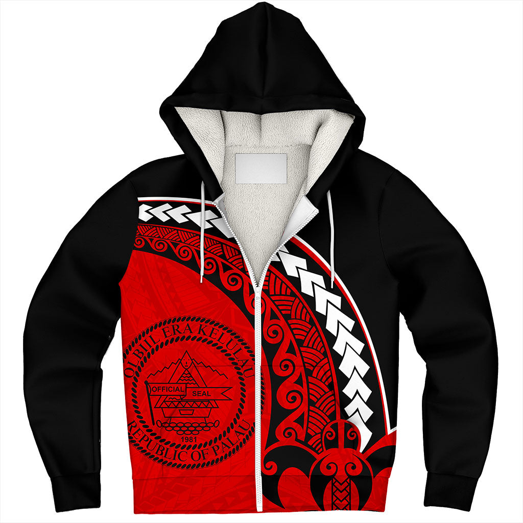 Palau Sherpa Hoodie Turtle Polynesian Tribal Coat Of Arms