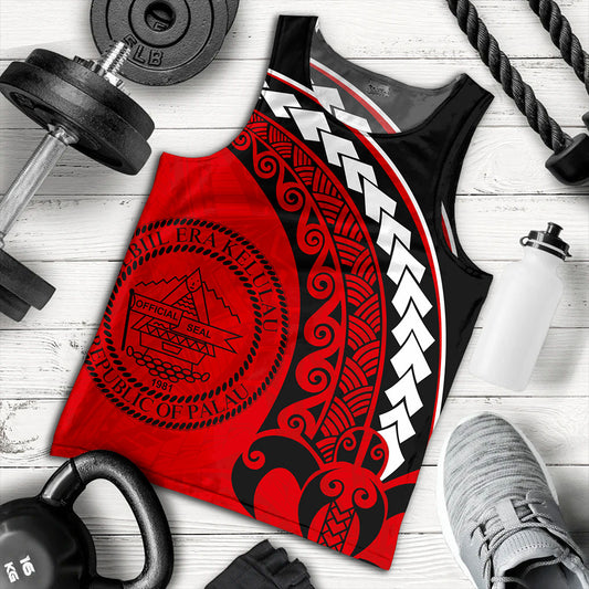 Palau Tank Top Turtle Polynesian Tribal Coat Of Arms