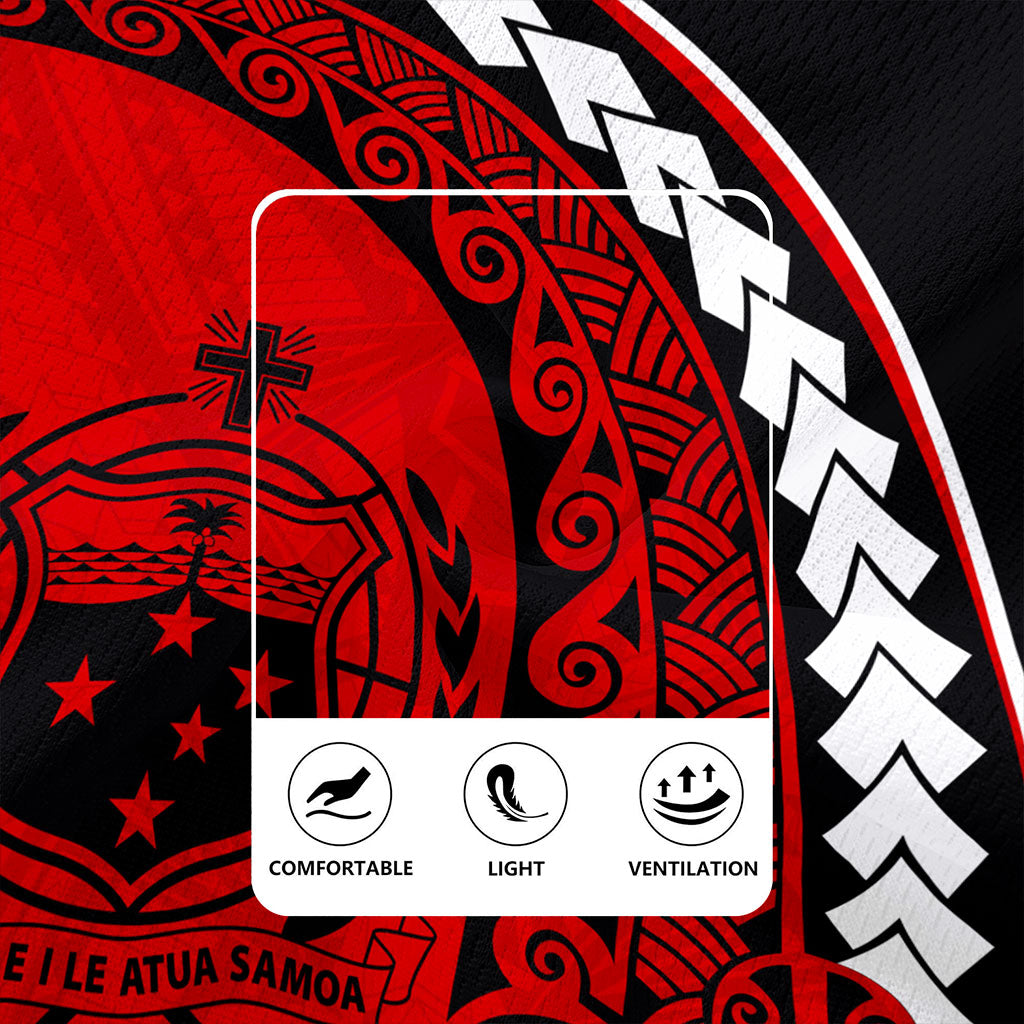 Samoa Rugby Jersey Turtle Polynesian Tribal Coat Of Arms