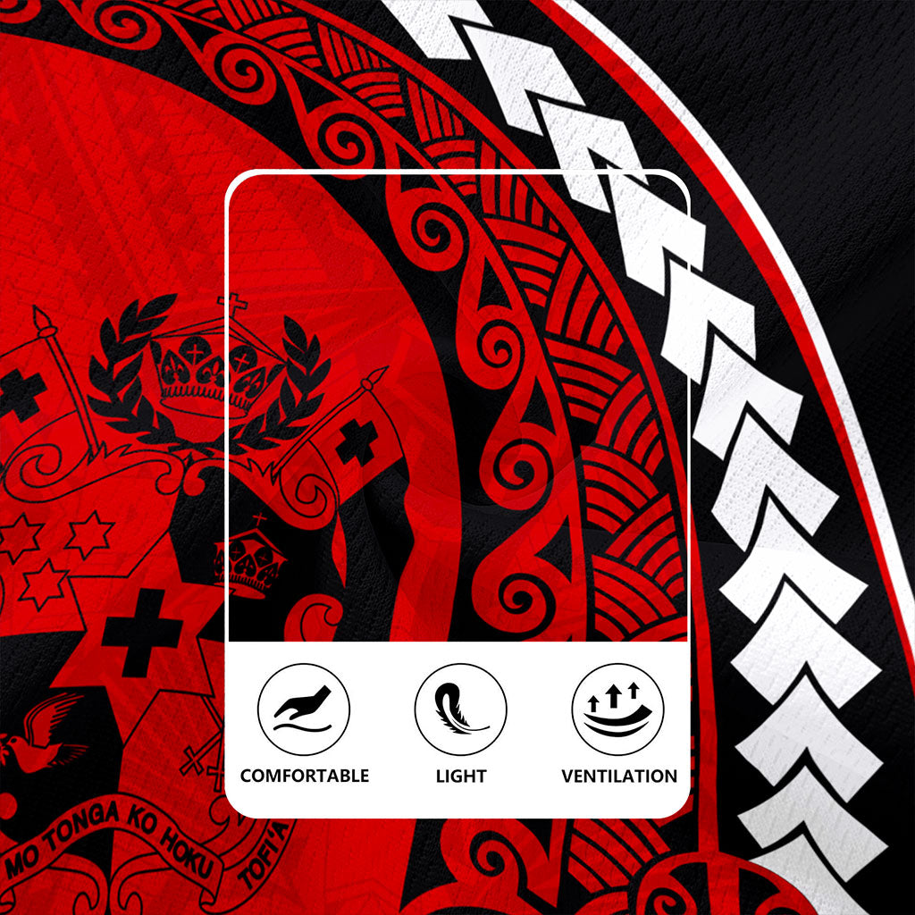 Tonga Rugby Jersey Turtle Polynesian Tribal Coat Of Arms