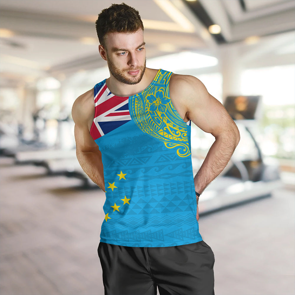 Tuvalu Tank Top Polynesian Flag With Coat Of Arms