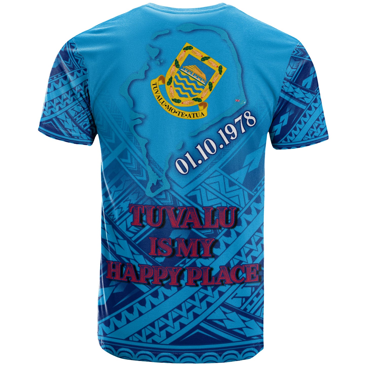 Tuvalu T-Shirt - Custom Tuvalu Day Polynesian Patterns T-Shirt