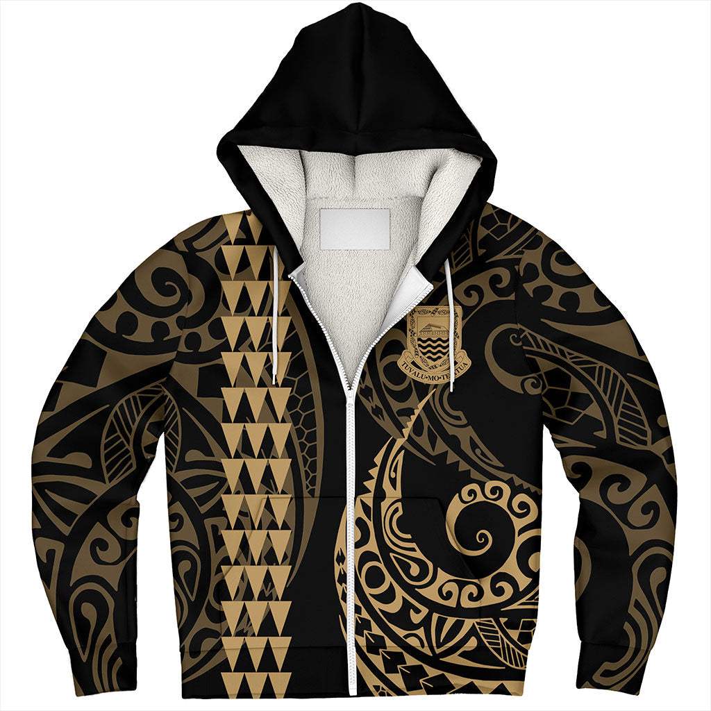 Tuvalu Sherpa Hoodie Kakau Style Ver.1