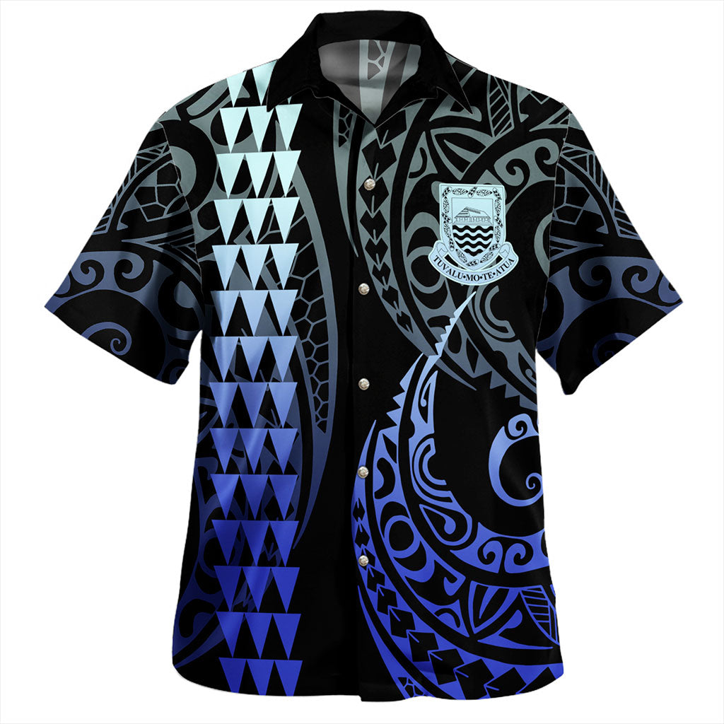 Tuvalu Hawaiian Shirt Kakau Style