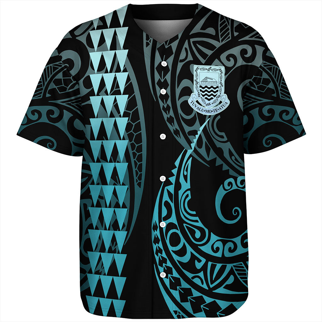 Tuvalu Baseball Shirt Kakau Style Ver.1