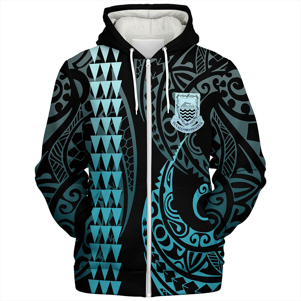 Tuvalu Sherpa Hoodie Kakau Style Ver.1