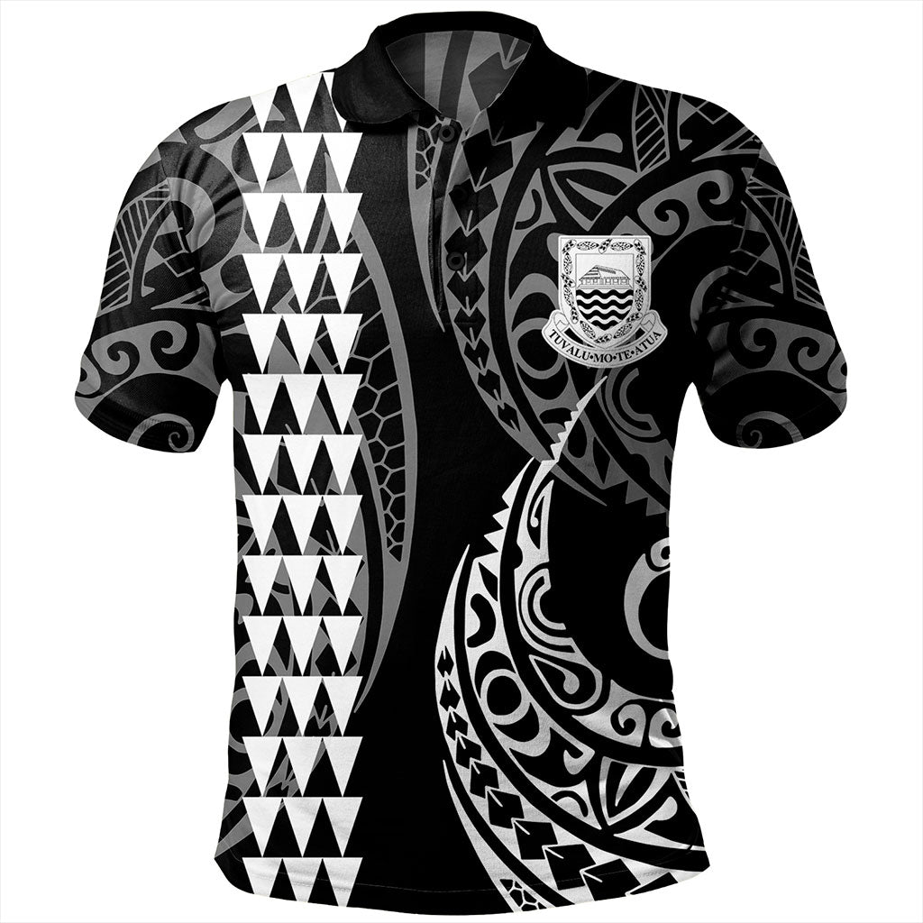 Tuvalu Polo Shirt Kakau Style Ver.1
